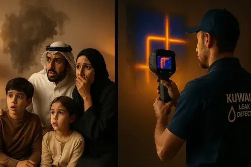 كشف تسربات المياه في الكويت