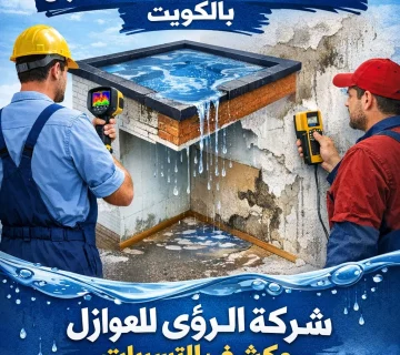 كشف تسربات الأسطح والجدران بالكويت