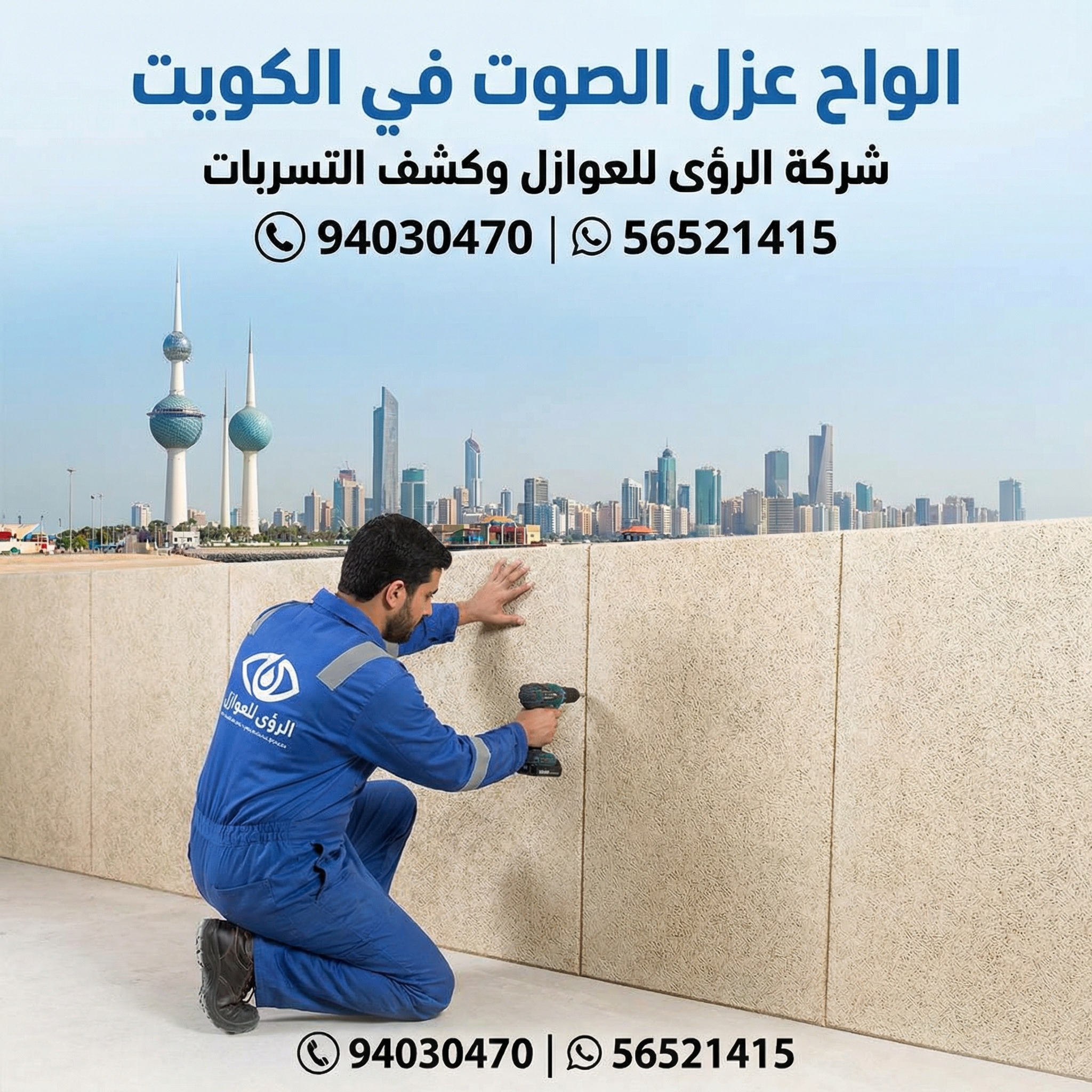 طرق التواصل مع شركة عزل الصوت الكويت