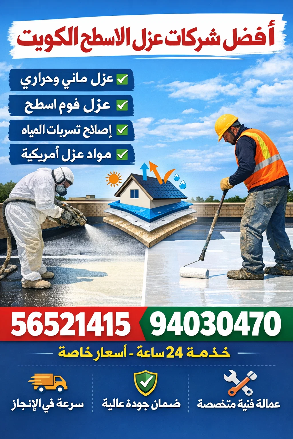 افضل شركات عزل الاسطح الكويت