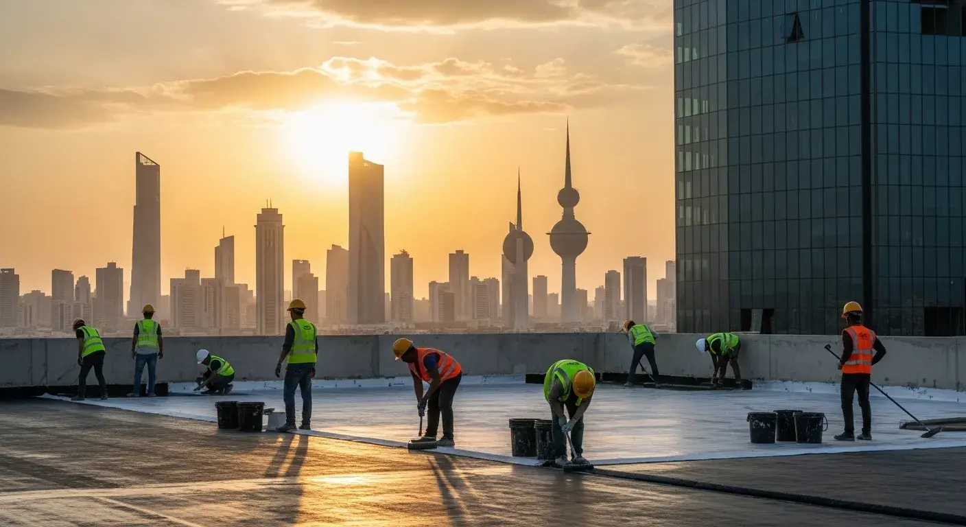 كيفية التواصل مع شركات العزل المائي الكويت