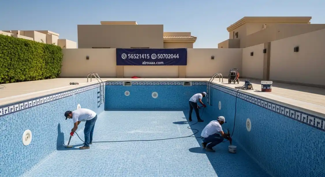 خطوات التنفيذ الاحترافي لعزل حمامات السباحة